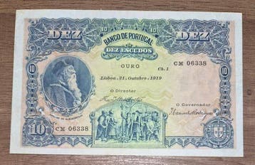 Portugal. - 10 Escudos - 1919 - Pick 117