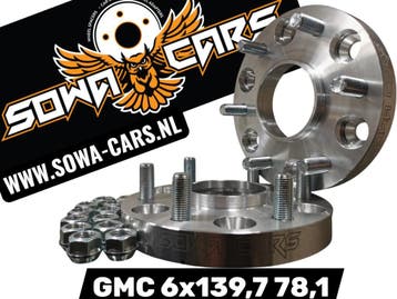 Spoorverbreders Spacers GMC Sierra Yukon 6x139,7 78,1 30mm, Verzenden