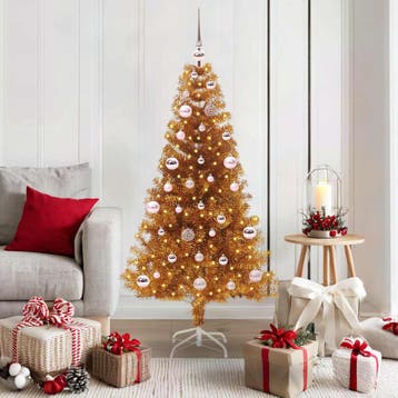vidaXL Kerstboom Goud 150 cm PET, Diversen, Verzenden, Nieuw