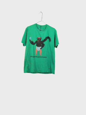 KICKS T-shirts Dames maat M Groen Vintage, Ophalen of Verzenden, Nieuw