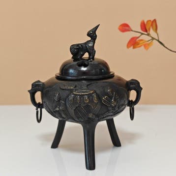 Yifeng - Wierookbrander - Giet brons. - driepotige