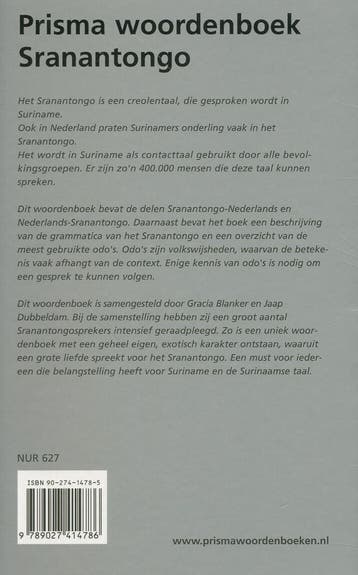 Prisma Sranantongo woordenboek / Prisma pocket woordenboek, Boeken, Verzenden, Gelezen, J. Dubbeldam