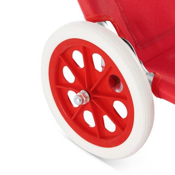Ligbed Kreta Rood Alu met wielen (Ligbed - Lounge), Verzenden, Nieuw