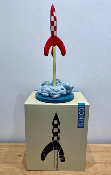 Tintin - Speelgoed raket Figurine Moulinsart - La Fusée au, Nieuw