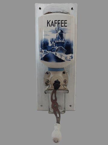 KM - wohl Kyffhäuserhütte - Koffiemolen - Glas - Metaal -