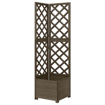vidaXL Latwerkplantenbak hoekmodel 40x40x150 cm vurenhout, Verzenden, Minder dan 60 cm, Nieuw, 60 cm of meer