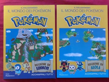 Italiaanse Republiek 2025 - 2 mapjes Pokémon: Regio’s van, Gestempeld