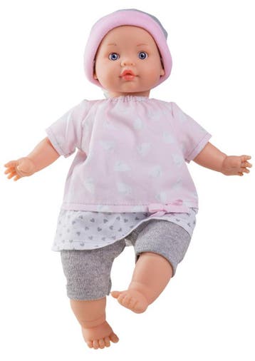 Babypop Paola Reina Andy 32 cm met zachte lijf en roze ou..., Ophalen of Verzenden, Nieuw