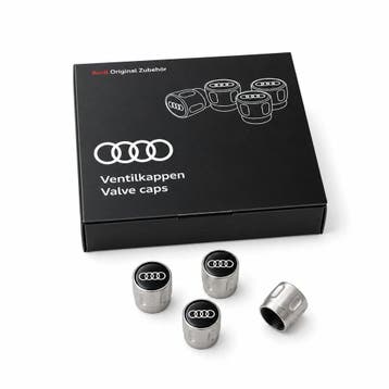 Audi metalen ventieldoppen met logo (4 stuks), Ophalen of Verzenden, Nieuw