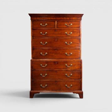 Chest-on-chest / Tallboy - Ladekast - Mahonie, Antiek en Kunst