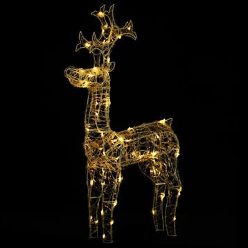 Kerstdecoratie rendier 100cm led - retourdeal 60% korting, Diversen, Kerst, Ophalen of Verzenden, Zo goed als nieuw
