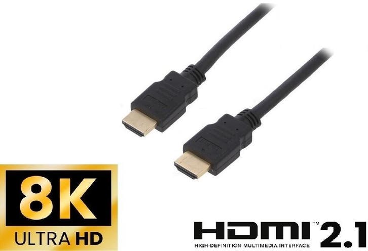 HDMI 2.1 kabel - 1 meter - 8K, Audio, Tv en Foto, Audiokabels en Televisiekabels, Minder dan 2 meter, HDMI-kabel, Nieuw, Ophalen of Verzenden