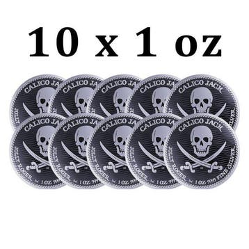 Niue. 2 Dollars 10 x 2022 1oz $2 NZD Niue Calico Jack -