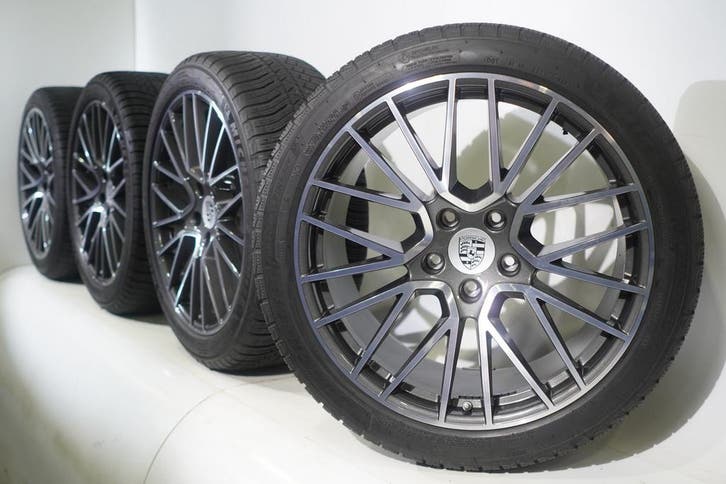 Porsche Cayenne Coupé 21 inch velgen Michelin Winterbanden O, Auto-onderdelen, Banden en Velgen, Velg(en), Gebruikt, 21 inch, Winterbanden