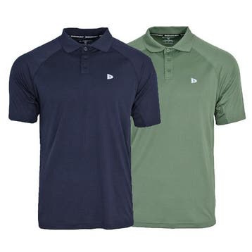 Donnay Donnay Heren - 2-Pack - Sport Polo Bjorn - Navy &, Verzenden, Nieuw