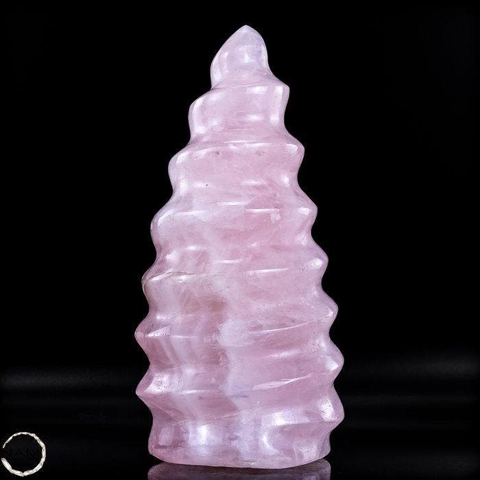 Exclusieve rozenkwarts-vlam – Symbool van liefde en, Verzamelen, Mineralen en Fossielen