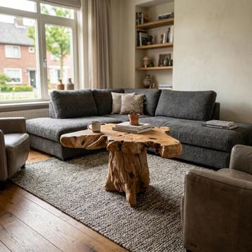 Salontafel Boomstam Massief | World of Brosi, Ophalen of Verzenden, Nieuw