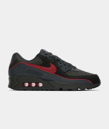 Nike Air Max 90 Premium Iron Grey University Red, Kleding | Heren, Schoenen, Verzenden, Zwart, Nike, Nieuw