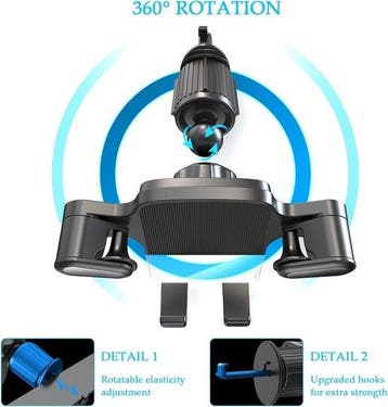 Telefoonhouder auto – Universeel 4-7 inch – 360° draaibaar, Ophalen of Verzenden, Nieuw