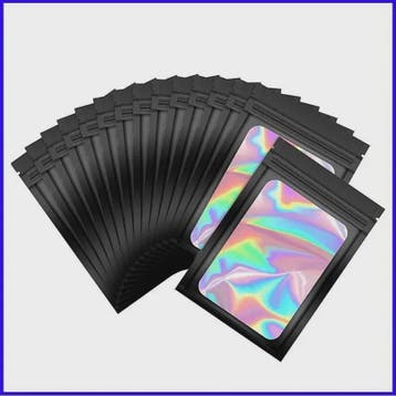 50x Holografische Mylar Zakjes - Geurafsluitend & Hersluitba, Verzenden, Nieuw