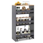 LIVSK Smalle Mobiele Serveerwagen - Open Planken - Keukenwag, Verzenden, Nieuw