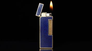 Dunhill - Lapis Lazuli Pattern Rollagas Lighter - Aansteker, Nieuw