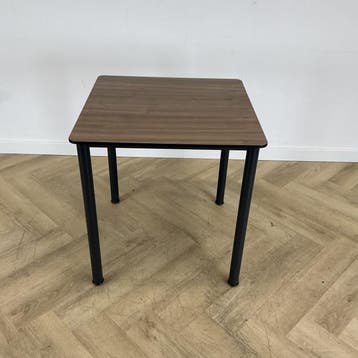 Eromes kantinetafel 70x70 cm,  bruin - antraciet, Ophalen of Verzenden, Gebruikt, Bureau