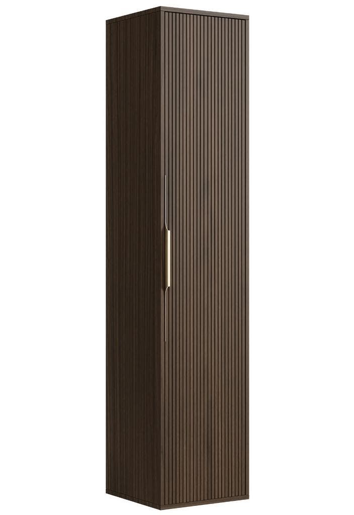 Badkamerkast Rimini 38 x 33  x 170 cm - Walnoot Bruin, Huis en Inrichting, Badkamer | Badkamermeubels, Nieuw, (Half)hoge kast