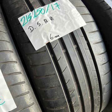 2 x Dunlop SP Sport BluResponse 215-50-17 Zomerbanden 6mm, 17 inch, Ophalen of Verzenden, Band(en), Personenwagen
