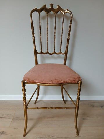 Stoel - Messing - Vintage Chiavari stijl stoel