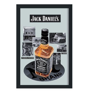 Jack Daniels spiegel met fles, Ophalen of Verzenden