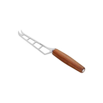 Triangle Kaasmes Sense – 27 cm – RVS met Pruimenhouten H, Huis en Inrichting, Ophalen of Verzenden, Nieuw, Rvs of Chroom