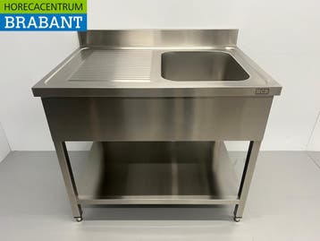RVS Spoeltafel spoelbak 100 x 70 cm Horeca, Ophalen of Verzenden, Nieuw zonder verpakking