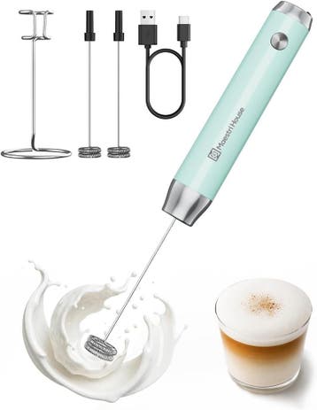 Elektrische Matcha & Shake Mixer - 63% korting - Retour, Ophalen of Verzenden, Zo goed als nieuw, Elektrische melkopschuimer
