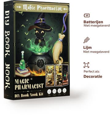 CuteBee Book Nook The Magic Pharmacist – Houten 3D Puzzel., Verzenden, Nieuw