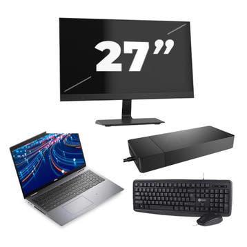 Dell Latitude 5520 -   i5-11e  16GB  - 512GB  + 1x 27 inch, Verzenden, Refurbished, 11e Generatie, Dell