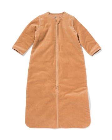 HEMA Slaapzak met afneembare mouwen velvet 3.0tog beige, Verzenden, Nieuw