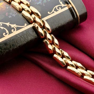 Gouden Bismarck schakelarmband, Ophalen of Verzenden, Gebruikt, Goud, Goud