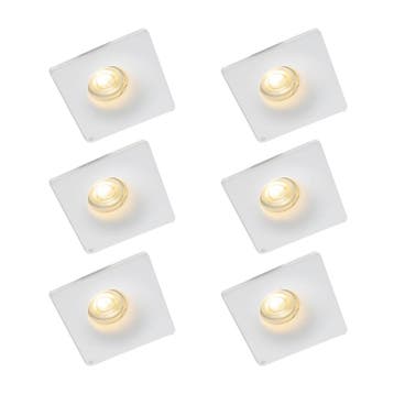 Set van 6 Inbouwspot wit 12 cm rond - Gypsy Stucco, Verzenden, Nieuw