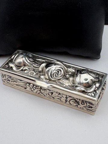 Pepermuntdoos - .925 zilver - Pepermuntdoos roos