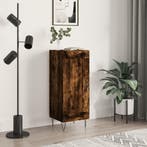 vidaXL Dressoir 34,5x34x90 cm bewerkt hout gerookt eiken, Minder dan 50 cm, Verzenden, Nieuw, 25 tot 50 cm