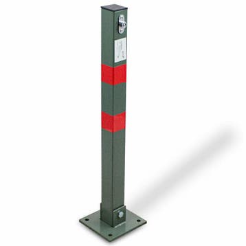 Monzana Parkeerpaal – 1 Stuk Incl. Sleutels - Olijf Groen Ro