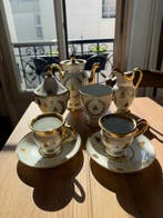 Limoges - Koffieservies (10) - Verguld, Porselein, Antiek en Kunst