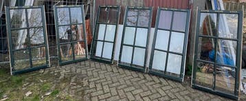 300 nieuwe - oude ramen dubbelglas enkel glas oud glas roede, Doe-het-zelf en Verbouw, Glas en Ramen, Ophalen of Verzenden, Gebruikt