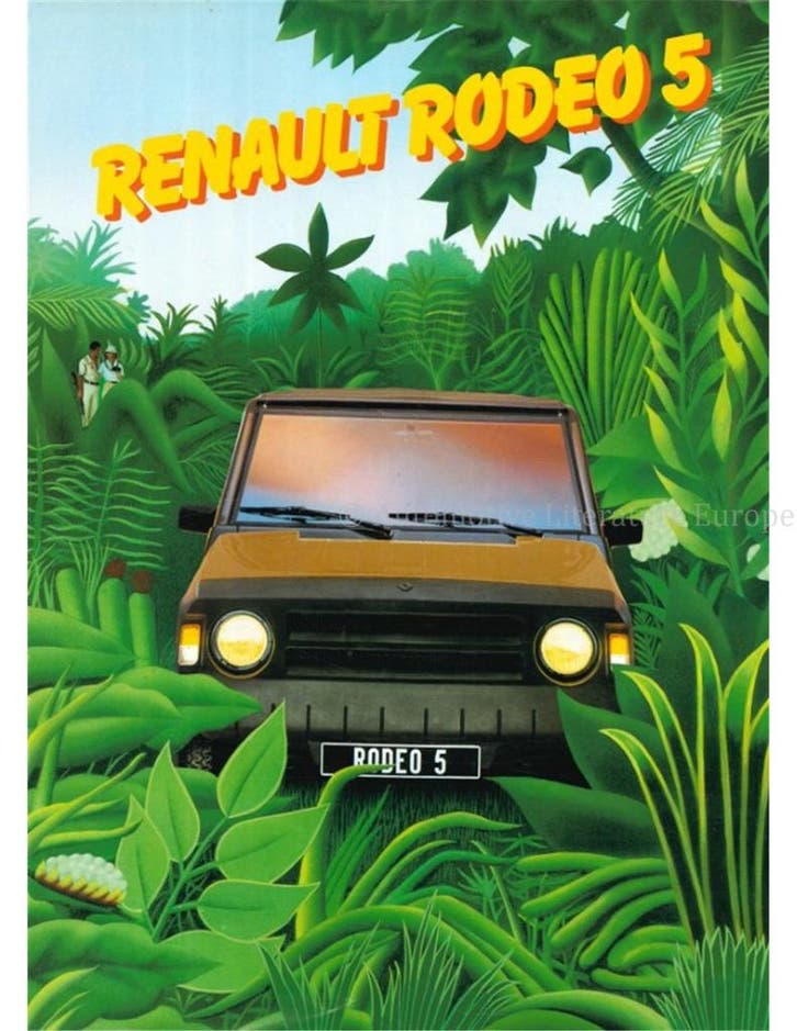 1983 RENAULT 5 RODEO BROCHURE FRANS, Boeken, Auto's | Folders en Tijdschriften, Renault