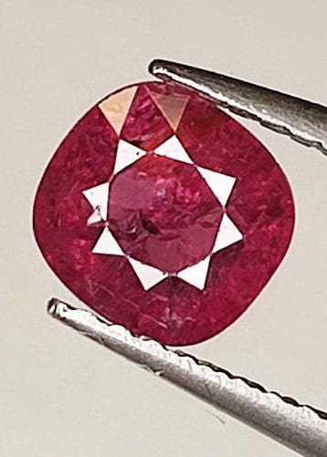 Rood Robijn - 1.02 ct - Antwerp Laboratory for Gemstone, Sieraden, Tassen en Uiterlijk, Nieuw