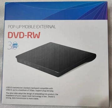 2dekans | CYBERNOVA Ultra Slim Externe USB 3.0 Type-C, Ophalen of Verzenden, Zo goed als nieuw