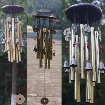 Metalen Windgong met Klokken voor Tuin en Balkon Decor, Verzenden, Nieuw