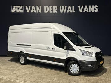 Ford Transit 2.0 TDCI 185pk L4H3 Jumbo Euro6 Airco | Camera, Stof, Gebruikt, Wit, Dealer onderhouden