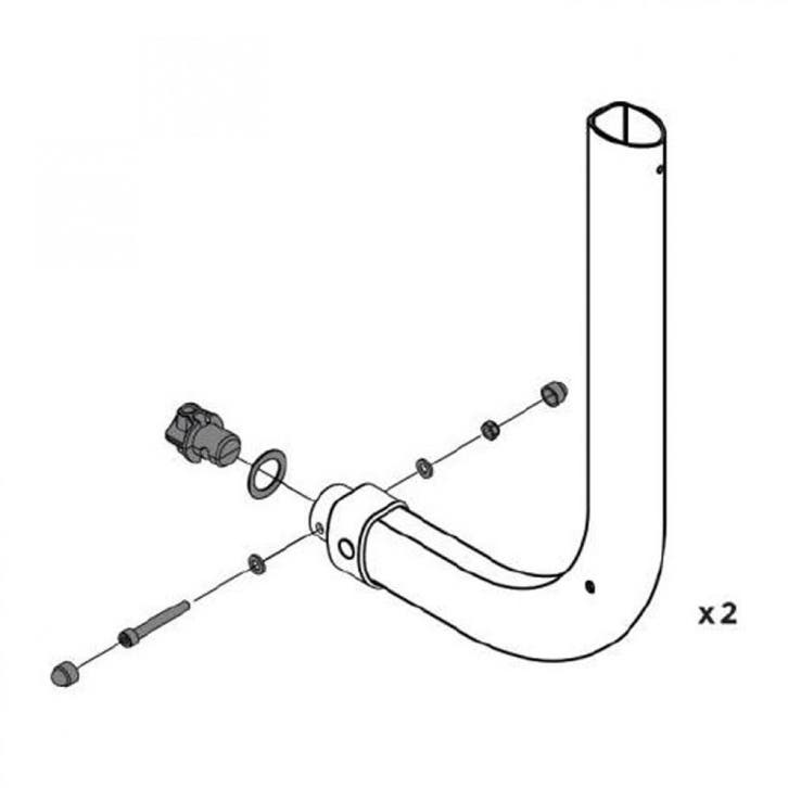 5 stuks Thule Adapter 4 Point Fixation Fiamma 5 Set, Auto diversen, Fietsendragers, Nieuw, Ophalen of Verzenden